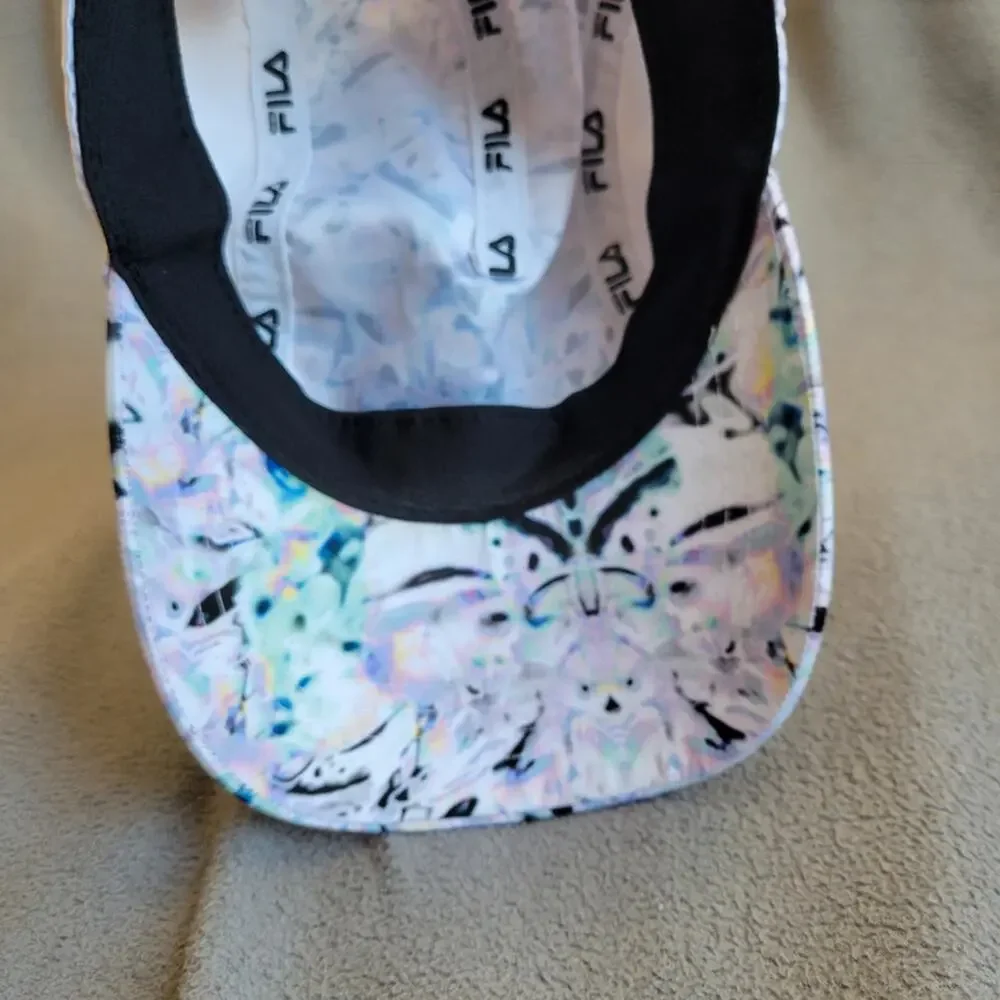 FILA Kaleidoscope Hat Cap Womens Sport Adjustable One Size Soft No Button Light